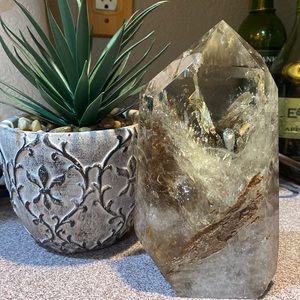 LARGE Smoky citrine tower